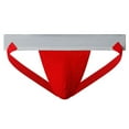 thumbnail image 3 of Men's Athletic Supporter Briefs Jockstrap Underwear Elastic Nylon Pouch Bikini Briefs, 3 of 3