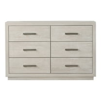 Furniture of America Sorien Modern Wood 6-Drawer Dresser, Light Gray