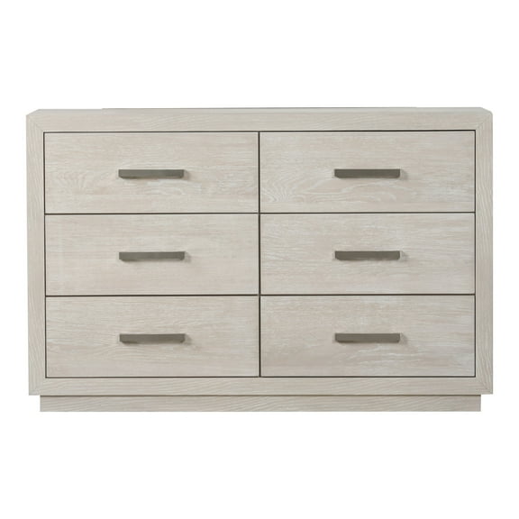 Furniture of America Sorien Modern Wood 6-Drawer Dresser, Light Gray