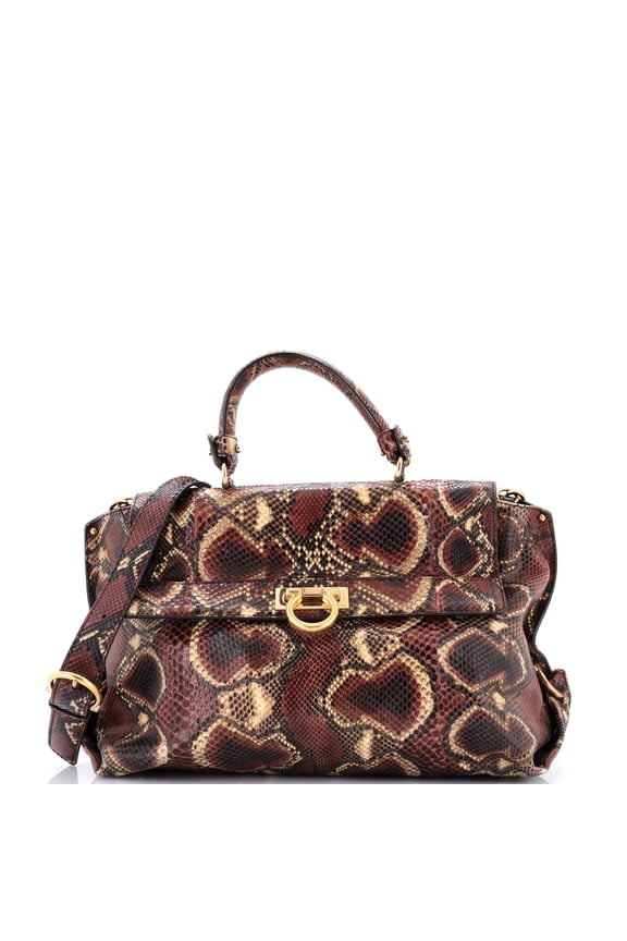 Pre-Owned Sofia Satchel Python Medium By Rebag
