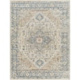 thumbnail image 2 of Mark&Day Washable Rugs, 8x8 Estill Traditional Beige Square Area Rug, Oatmeal Gray Dark Blue Carpet for Living Room, Bedroom or Kitchen (7'10" Square,Machine Washable), 2 of 7