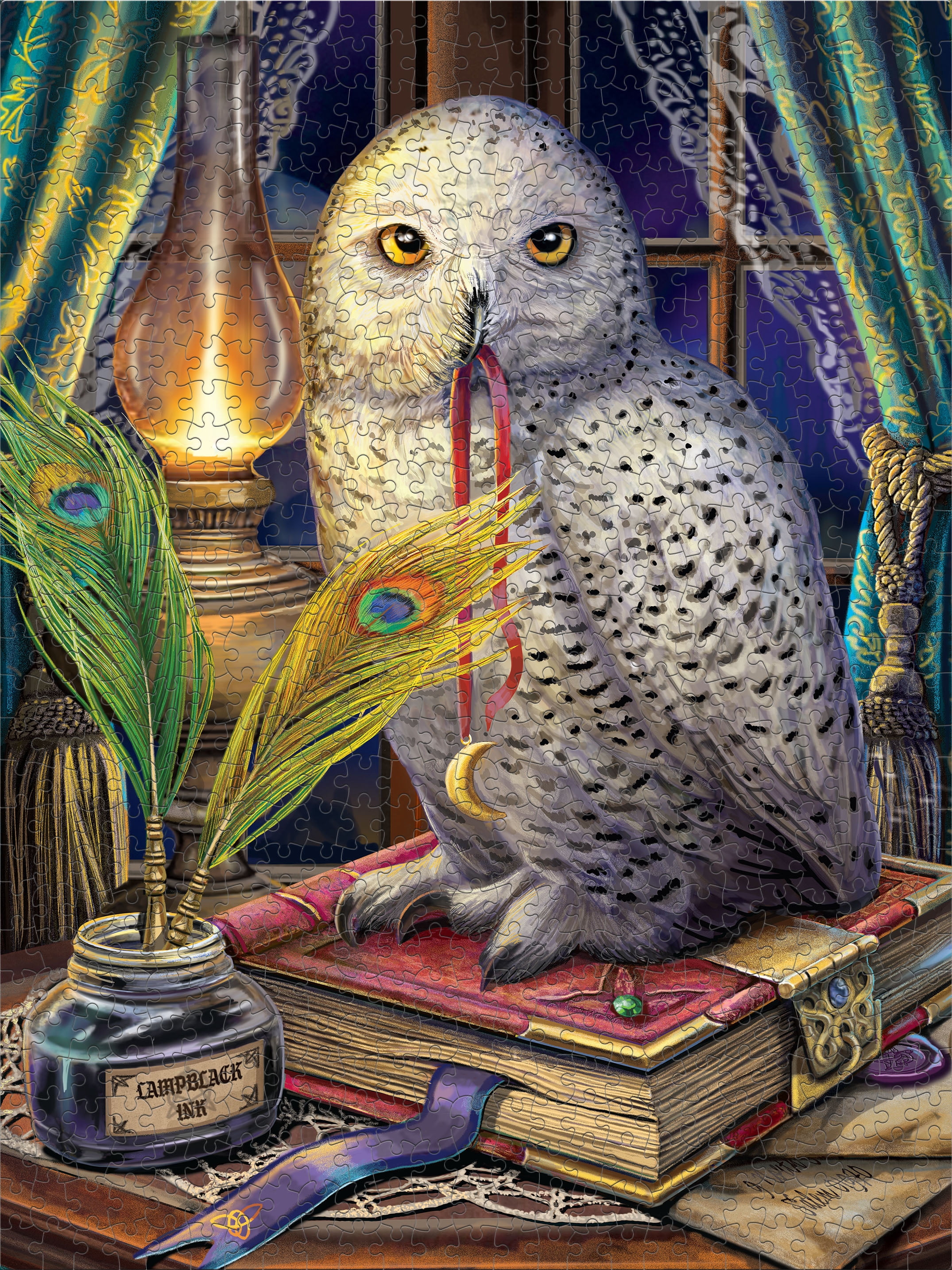 Ceaco Guardian of Spells Glow (Lisa Parker) 750 Piece Interlocking Jigsaw Puzzle