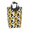 thumbnail image 2 of Lsque Cute Cow Print Sunflower B Laundry Basket, Laundry Hamper, Dirty Clothes Hamper for Laundry, Collapsible, Waterproof Laundry Baskets with Aluminum Handles for Laundry, Dorm, Family, 2 of 6