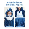 thumbnail image 5 of HAHASHOW Unisex Infant Toddler Animal Flannel Hooded Romper Jumpsuit, Fall Winter Warm Soft One-Piece Onesie, Machine Washable, 0-3T, 5 of 7