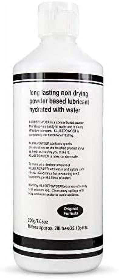 K Lube Powdered Lubricant, Made in the UK - Dry Powder Lubricant Mix, Safe for Condoms, Safe for Rubber, and Safe for Your Skin - Easy to Use and Simple to Clean (7oz / 200g)