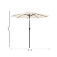 thumbnail image 2 of Sombrilla de Sol Jardín Eke Life Home con Manivela 2.7m EKE Life Home  Patio Umbrella, 2 of 5