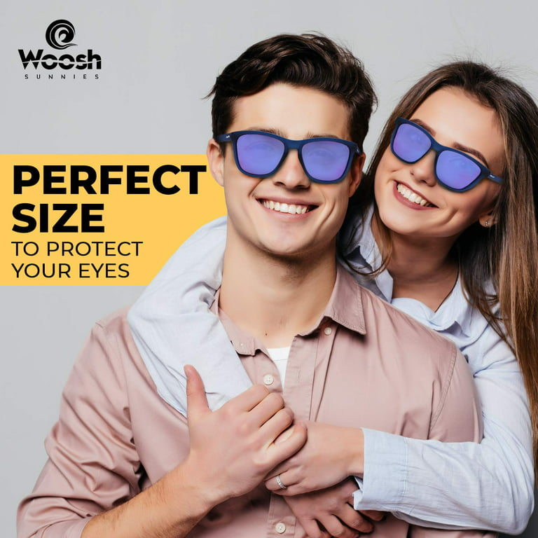 Woosh Polarized Lightweight Sunglasses for Men and Women -Unisex Sunnies for Fishing Beach Running Sports and Outdoors