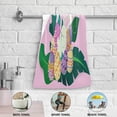 thumbnail image 5 of Cute Bunny Easter Eggs Hand Towels 2 PCS, Summer Tropical Leaves Kitchen Towel Ultra Soft and Highly Absorbent,Decorative Fingertip Face Towel for Bathroom Hotel, 28.3"x14.4", 5 of 5