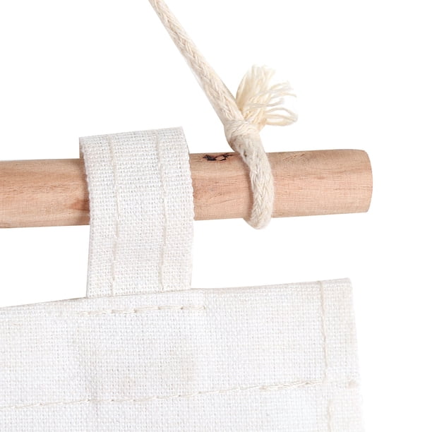 Bolsa de almacenamiento para colgar, bolsa de almacenamiento de lino de 3 capas, bolsa de almacenamiento para colgar sobre la puerta, características líderes en su clase