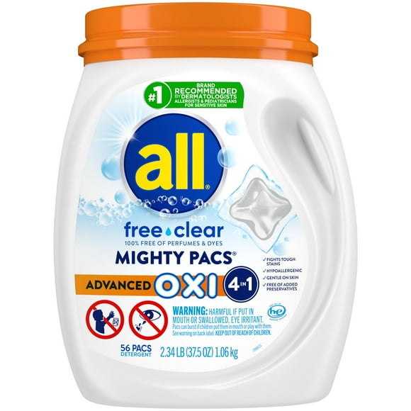 Detergente para ropa Pacs All Mighty Pacs OXI Quitamanchas 56