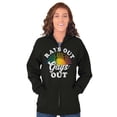 thumbnail image 4 of Rays Out Gays Out LGBTQ Pride Summer Zip Up Hoodie Men's Women's Brisco Brands X, 4 of 6