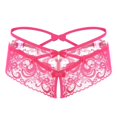 thumbnail image 4 of Ropa interior sexy transparente con agujeros para mujer, ropa interior de tentación de encaje, bragas triangulares lindas de cintura baja para mujer, 4 of 5