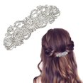 thumbnail image 2 of Austrian Crystal Hair Clips, White Sparkly Rhinestones Hairpins Barrettes, Cryatal Hollow out Flower Hairgrip Hair Headwear Hair Accessories for Women Girls, 2 of 4