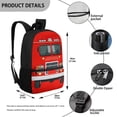 thumbnail image 5 of Jeiento Fire Truck School Backpack for Boys Elementary Bookbag Back Pack Purse Red Kids Middle High School Bags Rucksack for Kindergarten Students Daypack Back To School Supplies, 5 of 6