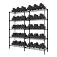 thumbnail image 4 of Heavy Duty 5-Tier Metal Shoe Rack - Adjustable Wire Shelving Unit for Entryway, Garage, Closet, Basement, 59" W x 13.8" D x 59" H, Large 1400LB Capacity - Sturdy Home Shoe Organizer, Black, 4 of 7
