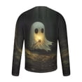 thumbnail image 5 of WAENQINLA Halloween Costomes Men Casual Long Sleeve Sweatshirts Crewneck Halloween Shirts Cute Ghost Print Party Holiday Shirt, 5 of 5