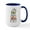 White/Navy Inside, variant on CafePress - Shih Tzu Spa Mugs - 15 oz Ceramic Large White Novelty Mug