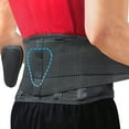 thumbnail image 1 of Faja lumbar Sparthos para el dolor lumbar - Alivio inmediato de ciática, hernia discal y escoliosis - Transpirable + Almohadilla de soporte lumbar - Para hombres y mujeres - Se adapta a cinturas de 11, 1 of 5