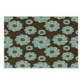 thumbnail image 1 of Brown and Blue Cutting Board, Retro Daisy Pattern with Polka Dot Background Abstract Design, Decorative Tempered Glass Cutting and Serving Board, Small Size, Pale Seafoam Umber Brown, by Ambesonne, 1 of 1