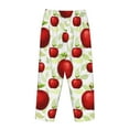 thumbnail image 5 of Sigee Fruit Apples Print Women's Soft Pajama Pants - Breathable and Comfortable Lounge Sleep Bottoms with Elastic Waistband and Pockets-Large, 5 of 9