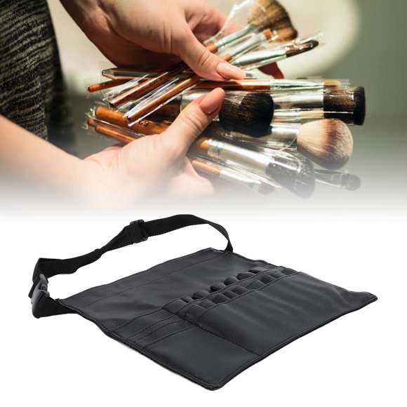 Cosmetics Makeup Brush Belt, Lightweight Makeup Brush Belt PU Leather for Photo Studios
