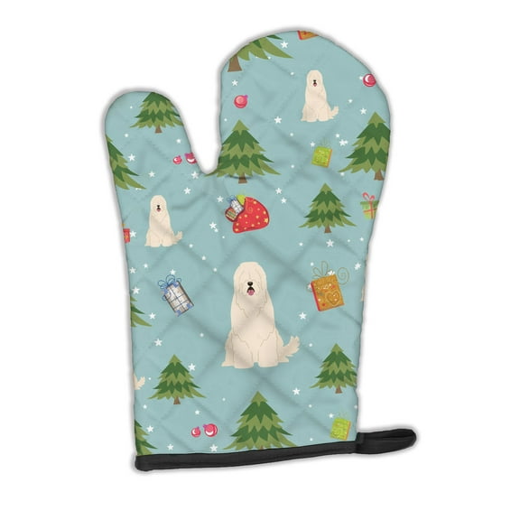 Carolines Treasures BB4684OVMT Christmas South Russian Sheepdog Oven Mitt Large multicolor