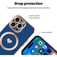 thumbnail image 2 of Case for iPhone 15 Pro Max,  Magnetic Compatible with Magsafe - Cute Love Luxury Plating Edge Bumper with Full Camera Lens Protection for 15 Pro Max Phone Case, Pink, 2 of 13