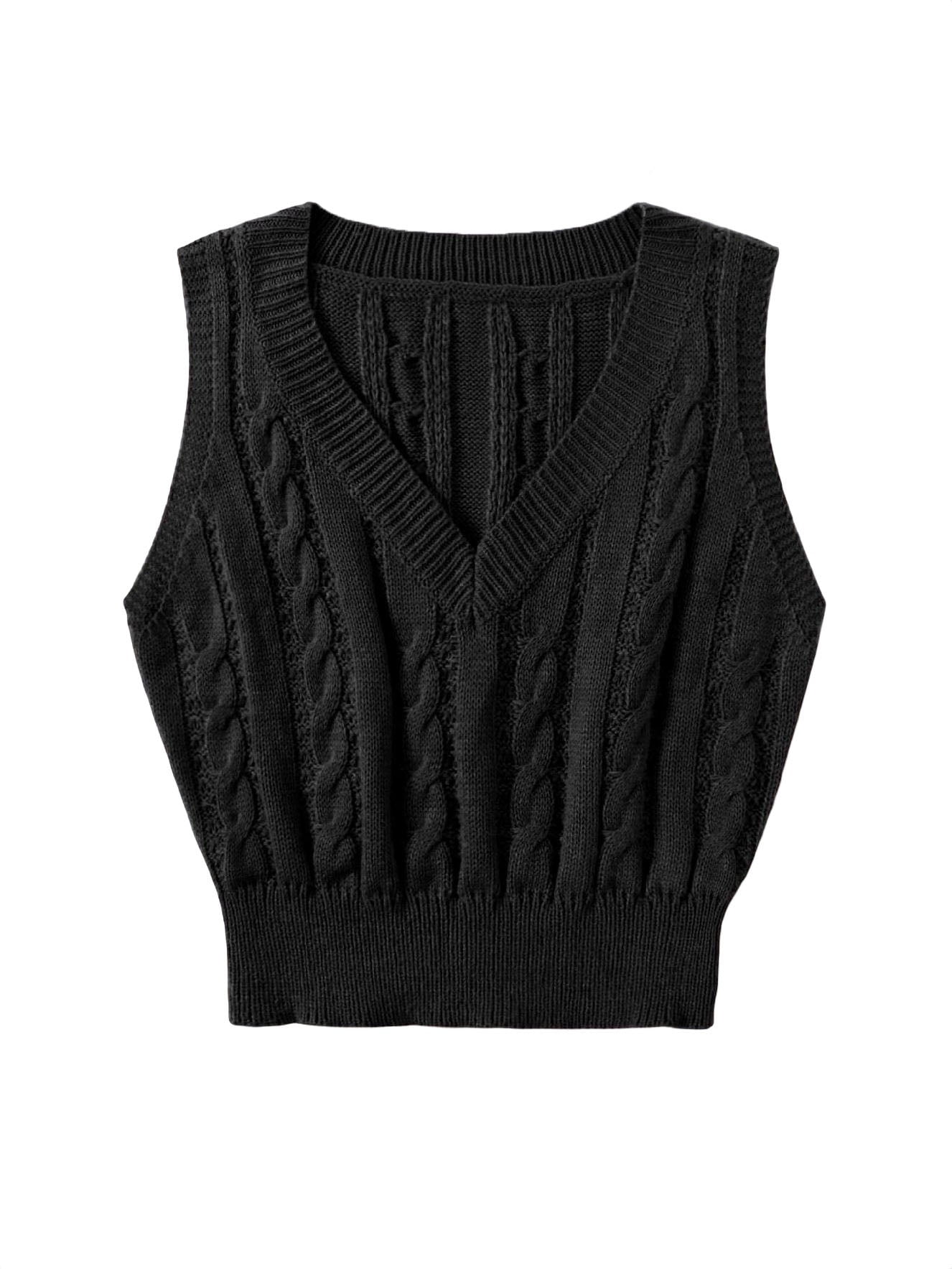 V-Neck Vest Black