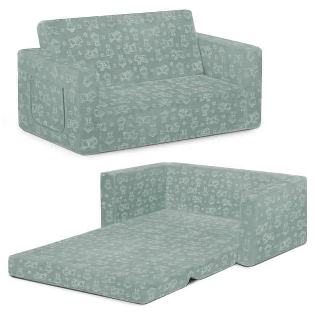 Sofá convertible a tumbona Serta Perfect Sleeper Kids Sage