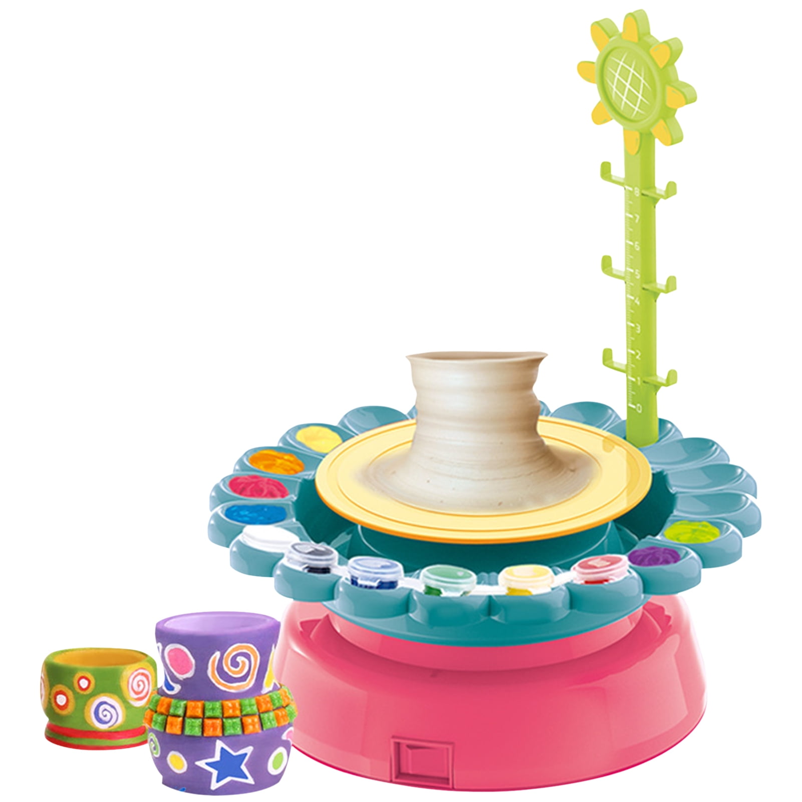 Topaty Pottery Wheel for Kids Sunflower Theme Kids Pottery Wheel Kit