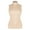 Beige, variant on MANIFIQUE Women Sleeveless Mock Turtleneck Tank Tops Slim Fit Stretchy Layer Tee Shirts