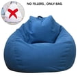 thumbnail image 3 of Large Small The color is as shown in the main picture 100*120cm Lazy Sofa Cover Chairs Without Filler Linen Cloth Lounger Seat Bean Bag Pouf Puff Couch Tatami Living Room, 3 of 4