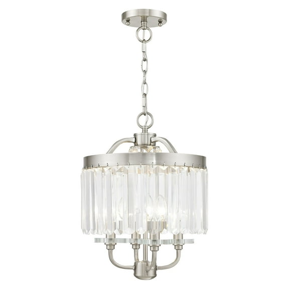 Livex Lighting - Ashton - 4 Light Convertible Mini Chandelier in Glam Style - 13