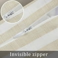 thumbnail image 7 of Beige Stripe Body Pillow Cover 20 x 60 Inch Decorative Pillow Cover Vintage Country Geometric Linen Texture Lumbar Pillowcase Seasonal Rectangle Cushion Case for Couch Sofa Bed Living Room, 7 of 7