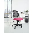 thumbnail image 2 of Office Star Products Screen Back Armless Task Chair with Pink Mesh and Dual Wheel Carpet Casters, 2 of 8