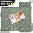 thumbnail image 4 of Green Christmas Floral Pattern Toddler Nap Mats for Kids Preschool,51"x22" Sleeping Mat Bag or Kids,Toddler Sleeping Bag,Toddler Nap Mat or Daycare, 4 of 6