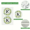 thumbnail image 7 of Yjiankangz Monogram Letter K Kitchen Towels Watercolor Lemon Farmhouse Dish Towels 16x24 Inch Dishcloth Fingertip Hand Towel Last Name Initial Soft Tea Towel Set of 2, 7 of 7