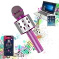 thumbnail image 2 of Microphone Karaoké, Microphone Karaoké Sans Fil Bluetooth pour Enfants, 2 of 5