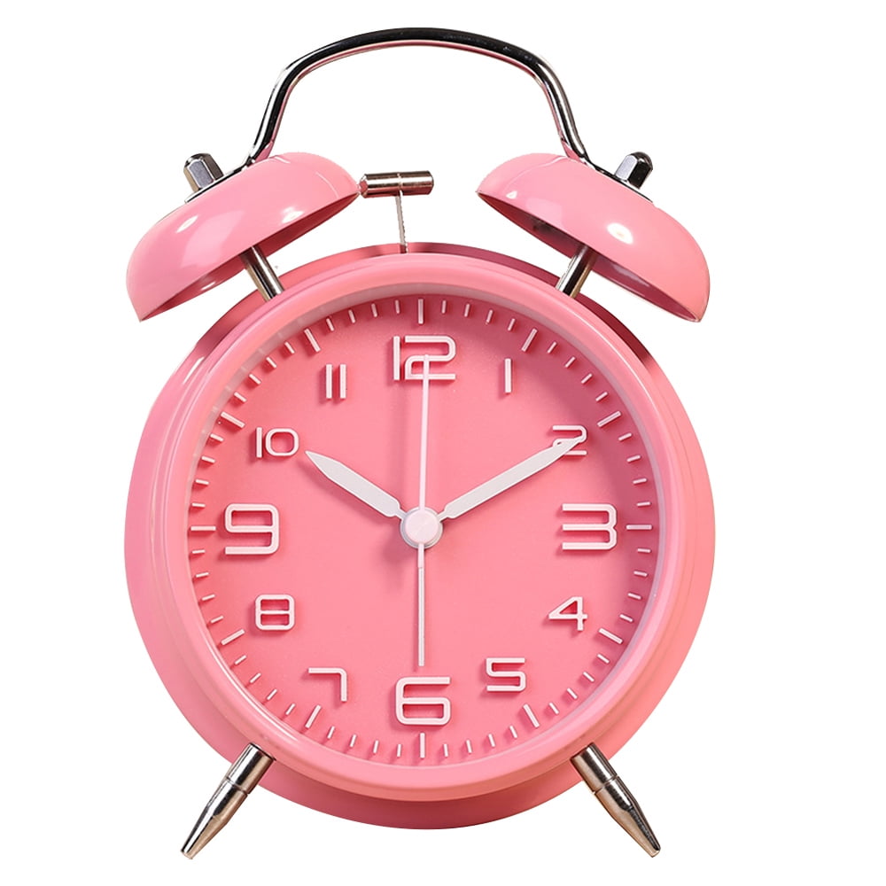 Alarm Clock, Super Silent Non Ticking Small Clock , Battery Operated