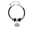 thumbnail image 2 of Delight Jewelry Silvertone Dream - Oval Seal Best Friend Celtic Knot Leather Bead Bracelet, 7"+2" Extender, 2 of 4
