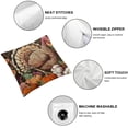 thumbnail image 4 of BANET Thanksgiving Day Turkey Wood Pumpkins Pillowcase Thanksgiving Home Sofa 22x22in, 4 of 5