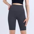 thumbnail image 4 of High Waist Biker Shorts for Women Elastic Waist Workout Gym Yoga Shorts Lightweight Slim Fit Comfy Running Athletic Shorts, 4 of 5