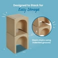 thumbnail image 5 of ECR4Kids Tri-Me Table and Cube Chair Play Set, Multipurpose Furniture, Sand, 3-Piece, 5 of 8