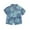 Blue, variant on Odeerbi 6M-5Y Toddler Boys Summer Outfits Cotton Short Sleeve Denim Shirt Jeans Shorts Set Two-piece Set Toddler Boys Clothes