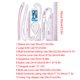 thumbnail image 2 of Bearachild Juego de reglas de costura multifuncional, práctico DIY, plantilla de costura exquisita transparente, herramientas, reglas para acolchar Artesanía Tipo 5 Bearachild HA060360-05, 2 of 6