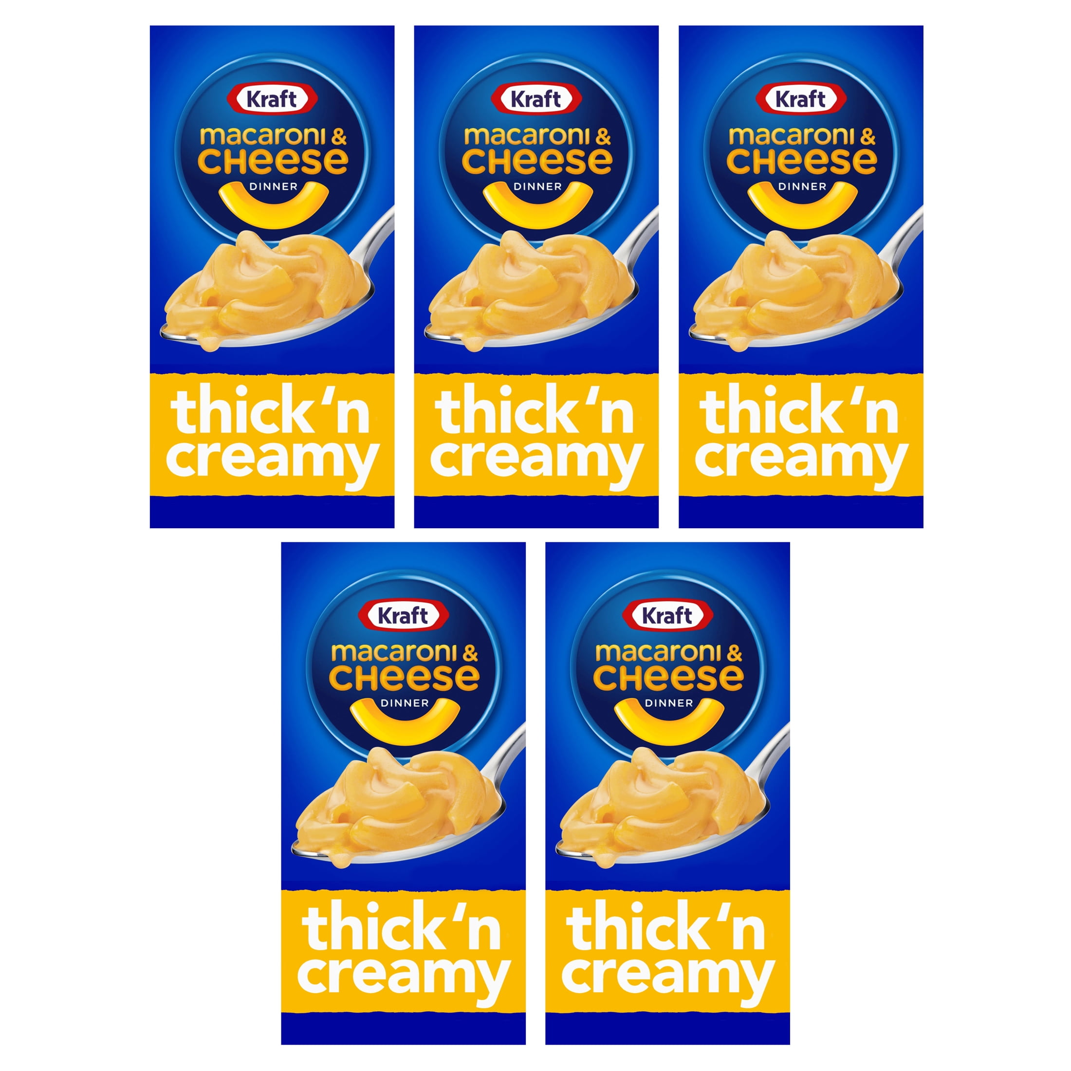 (5 pack) Kraft Thick 'n Creamy Mac N Cheese Macaroni and Cheese Dinner