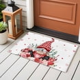 thumbnail image 4 of Valentines Day Gnomes Entryway Rug 2'x3'&nbsp; Non Slip Front Door Mats, Red Love Heart Eucalyptus Leaves Entrance Rugs Indoor Outdoor Carpet, Washable Floor Mats Small Area Rug for Bedroom Kitchen, 4 of 8