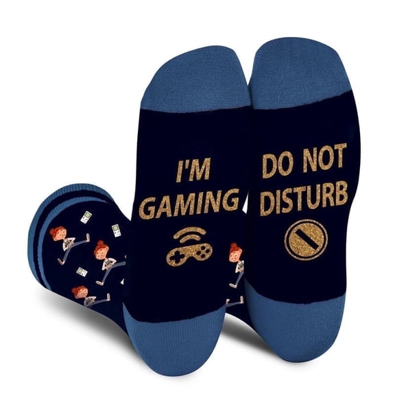 Funny Novelty Socks for Men Women Teenage Birthday Valentine Christmas Gifts-Do Not Disturb Gaming Socks for Men Boy