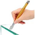 thumbnail image 3 of Pack 3-15mm Tungsten Carbide Glass Cutter Metal Handle Cutting Tools for Glass, Ceramic, Tile, Microcrystalline, Marble, Granite and Bluestone Gold, 3 of 5