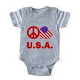 thumbnail image 1 of CafePress - Peace Love USA - Cute Infant Baby Football Bodysuit, 1 of 1
